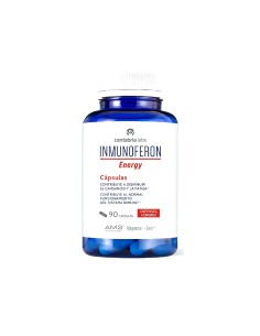 Frasco de Inmunoferon Energy con 90 cápsulas de AM3, zinc y magnesio