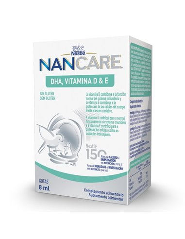 Nancare Dha, Vitamina D & E 8ml