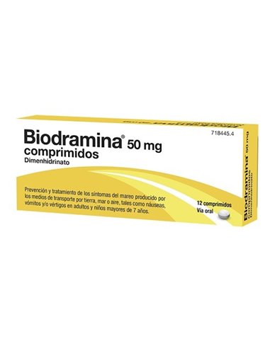 Biodramina 50 Mg 12 Comp