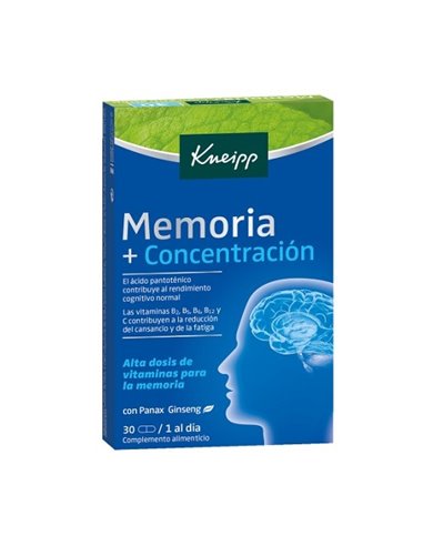 Kneipp Memoria&Concentracion 30 Comp
