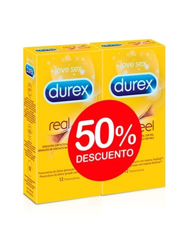 DUREX REAL FEEL DUPLO 2ª U 50% DTO