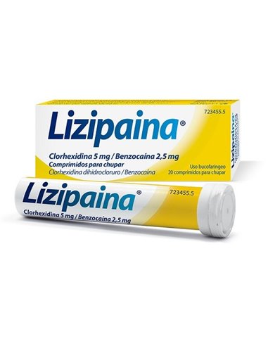 Lizipaina Clorhexidina/Benzocaina 20 Comp