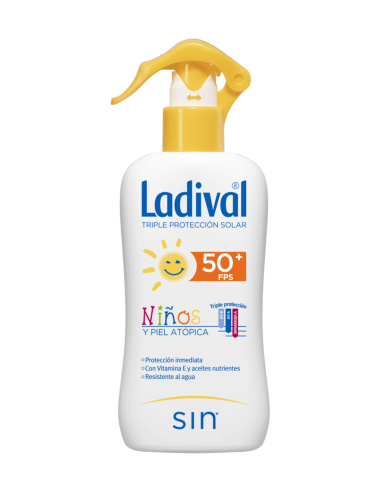 Ladival Spray Protector Solar Niños y Piel Atópica SPF 50 200 ML