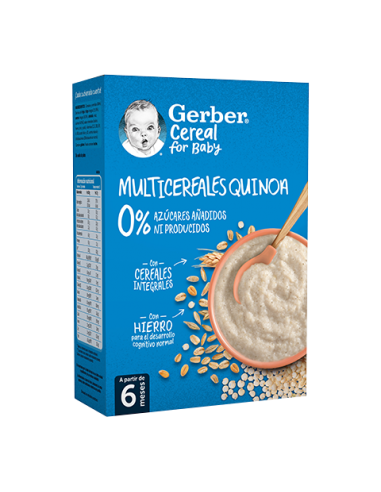 Papilla de cereales para bebés GERBER Crema de Arroz