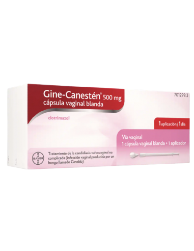 Gine-Canestén 500 mg Cápsula Vaginal...
