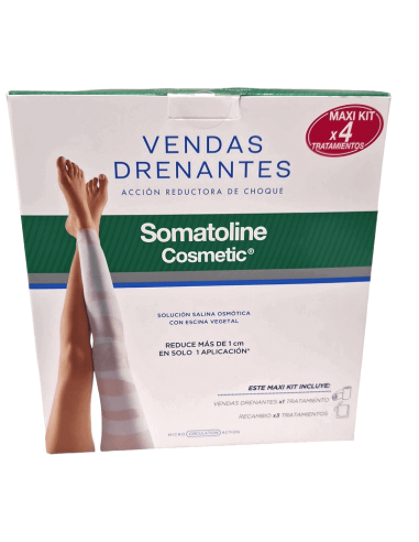 Somatoline Venda Drenante Kit 1 Venda + 3 Recambios