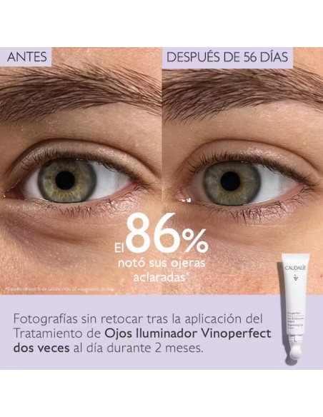 Tratamiento de Ojos Iluminador Caudalie Vinoperfect 15ml