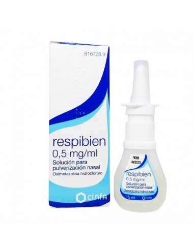 Descongestionante nasal Respibien 0.05% Nebulizador 15 ml