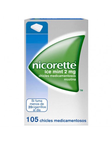 Nicorette Ice Mint 2 Mg 105 Chicles