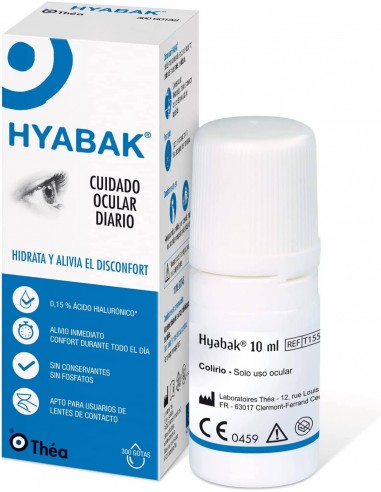 Hyabak Colirio 10ml para ojos secos y uso diario