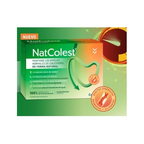 Natcolest (30 comprimidos) para mantener el nivel de colesterol