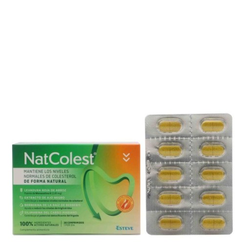 Natcolest (30 comprimidos) para mantener el nivel de colesterol