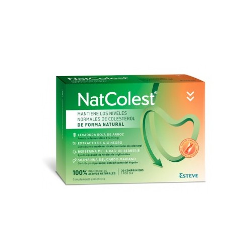 Natcolest (30 comprimidos) para mantener el nivel de colesterol