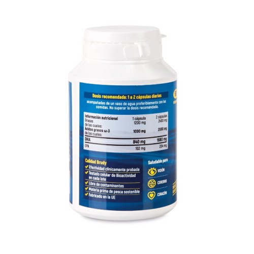 Complemento Alimenticio Brudy DHA 1200 (60 caps) con Omega-3