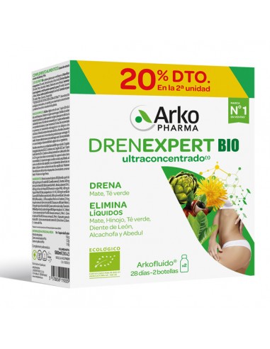 Complemento Alimenticio Arko Drenexpert Bio Ultraconcentrado Sabor piña (2x280ml)