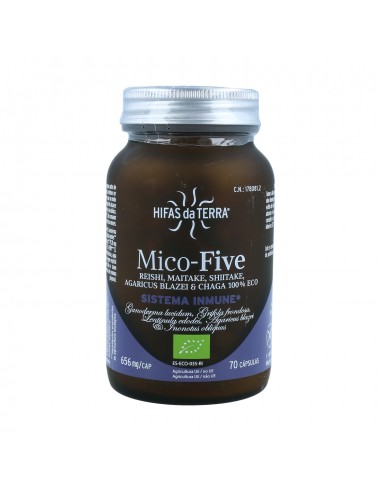Complemento alimenticio Hifas da Terra MICO-FIVE +CHAGA (70 caps)
