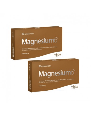 Pack Magnesium 6 Vitae Duplo 2x60 comp