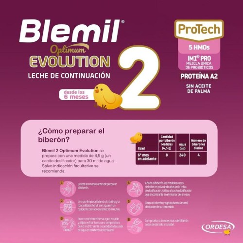 Blemil Optimum Evolution 2: Leche de continuación desde 6 meses