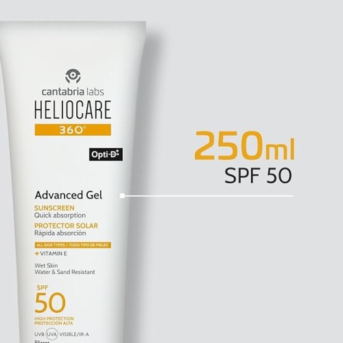 Gel protector corporal solar Heliocare 360 Advanced SPF 50 (250ml)