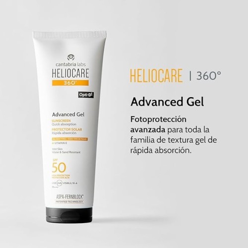 Gel protector corporal solar Heliocare 360 Advanced SPF 50 (250ml)
