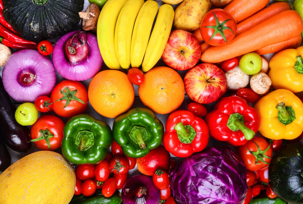 detén la pérdida de cabello con alimentación de fruta y verdura