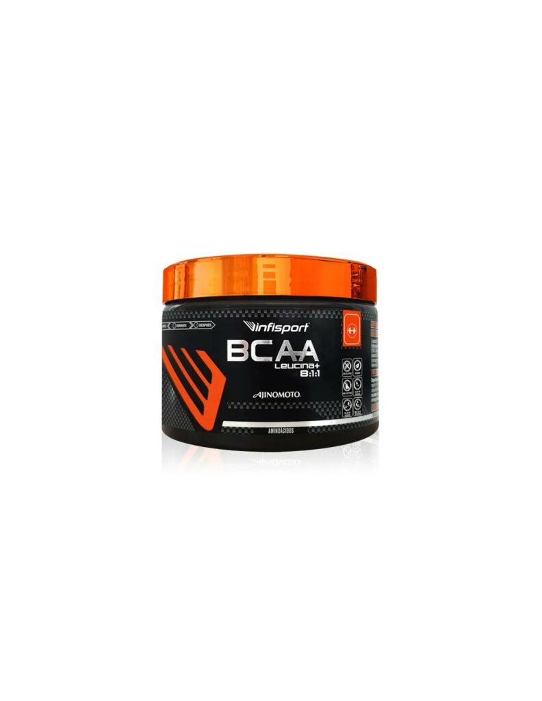 Complemento alimenticio INFISPORT BCAA'S (100 Caps) de suplementación deportiva vegana