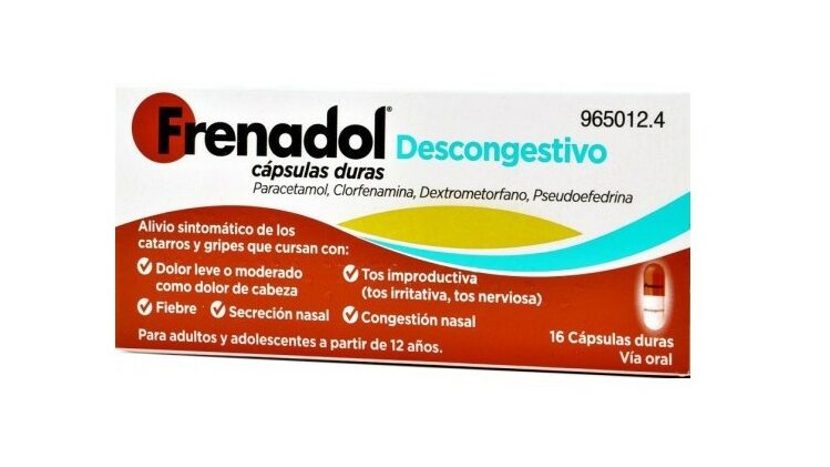 Frenadol descongestivo en cápsulas, antigripal, mejores antigripales